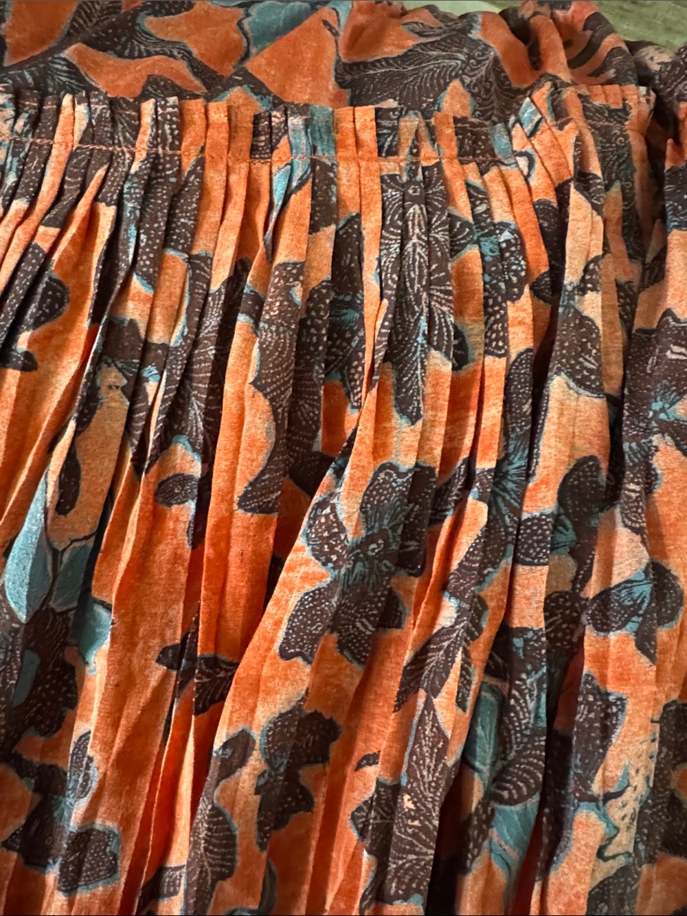 ULLA JOHNSON Amalthea Pleated High-Neck Midi Dress Size 8 - Picture 12 of 12
